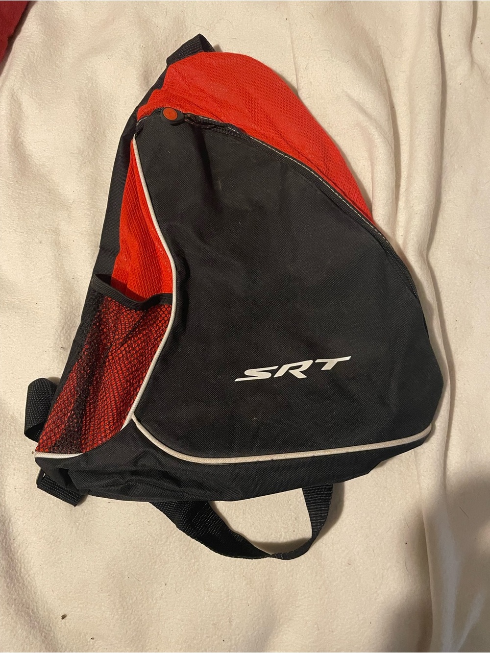 Men's Black & Red Sling Bag - Sporty Crossbody